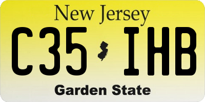 NJ license plate C35IHB