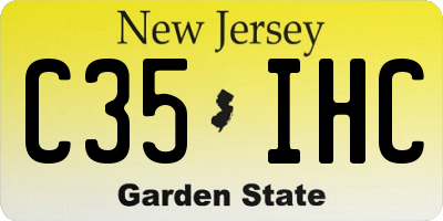 NJ license plate C35IHC