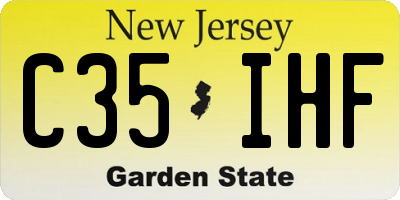 NJ license plate C35IHF