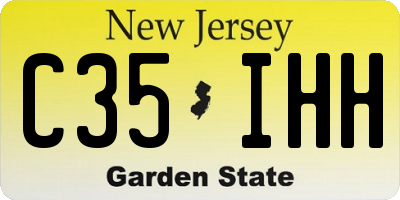 NJ license plate C35IHH