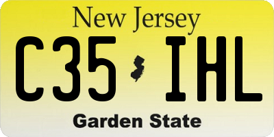NJ license plate C35IHL