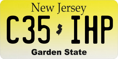 NJ license plate C35IHP