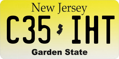 NJ license plate C35IHT