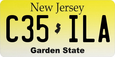 NJ license plate C35ILA