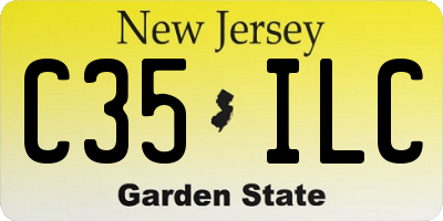 NJ license plate C35ILC