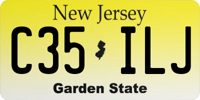 NJ license plate C35ILJ