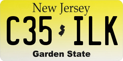 NJ license plate C35ILK