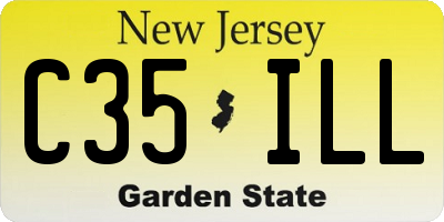 NJ license plate C35ILL