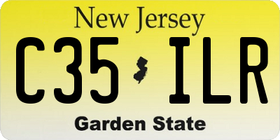 NJ license plate C35ILR