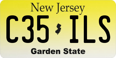 NJ license plate C35ILS