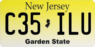 NJ license plate C35ILU