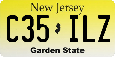 NJ license plate C35ILZ