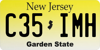 NJ license plate C35IMH