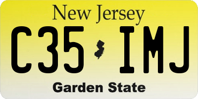 NJ license plate C35IMJ