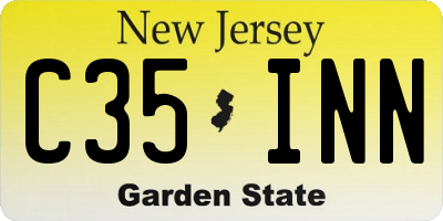 NJ license plate C35INN