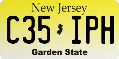 NJ license plate C35IPH