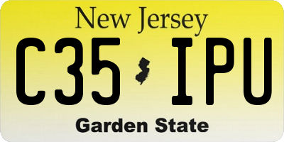 NJ license plate C35IPU