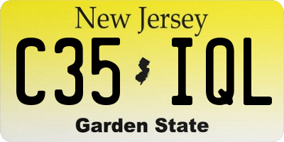 NJ license plate C35IQL