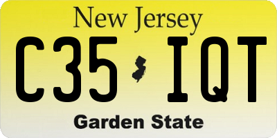 NJ license plate C35IQT