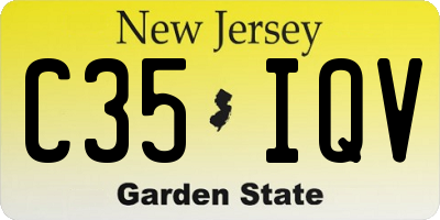 NJ license plate C35IQV