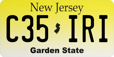 NJ license plate C35IRI