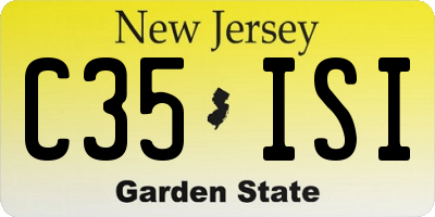 NJ license plate C35ISI