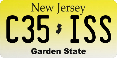 NJ license plate C35ISS
