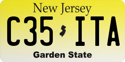 NJ license plate C35ITA
