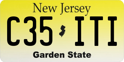 NJ license plate C35ITI