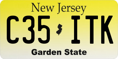 NJ license plate C35ITK