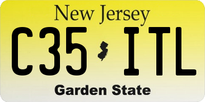 NJ license plate C35ITL