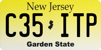 NJ license plate C35ITP