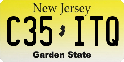 NJ license plate C35ITQ