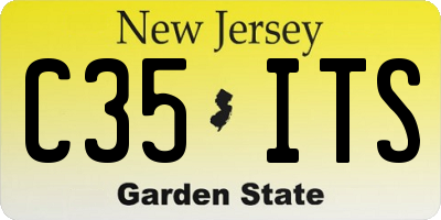 NJ license plate C35ITS