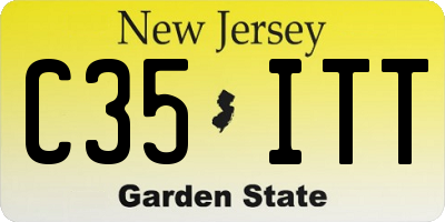 NJ license plate C35ITT