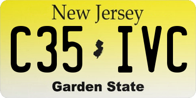 NJ license plate C35IVC