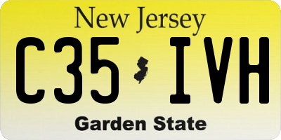 NJ license plate C35IVH