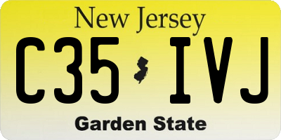 NJ license plate C35IVJ