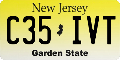 NJ license plate C35IVT