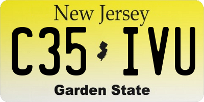 NJ license plate C35IVU