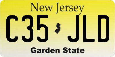 NJ license plate C35JLD