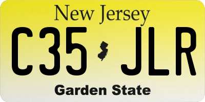 NJ license plate C35JLR