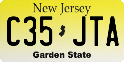 NJ license plate C35JTA