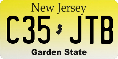 NJ license plate C35JTB