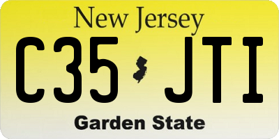 NJ license plate C35JTI