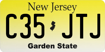 NJ license plate C35JTJ