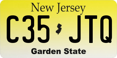 NJ license plate C35JTQ