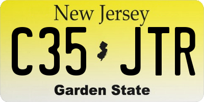 NJ license plate C35JTR