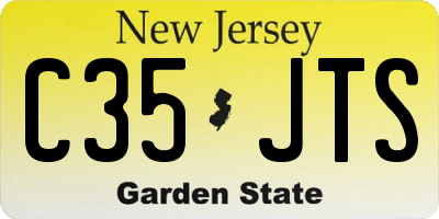 NJ license plate C35JTS