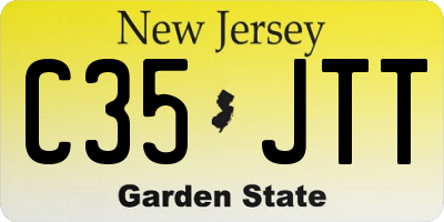NJ license plate C35JTT